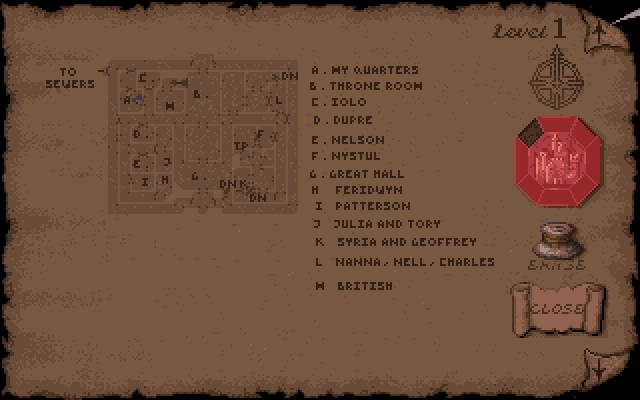 Castle Britannia, Britannia Level 1